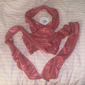 Pink Embellished Sarong/Top